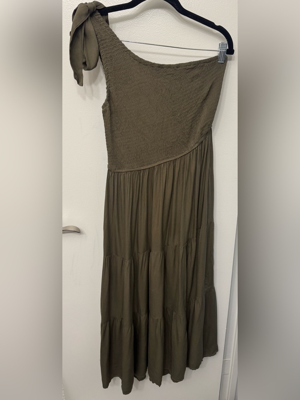 NWT Merokeety One Shoulder Smocked Midi Dress | Summer Occasion Dress - Picture 1 of 3